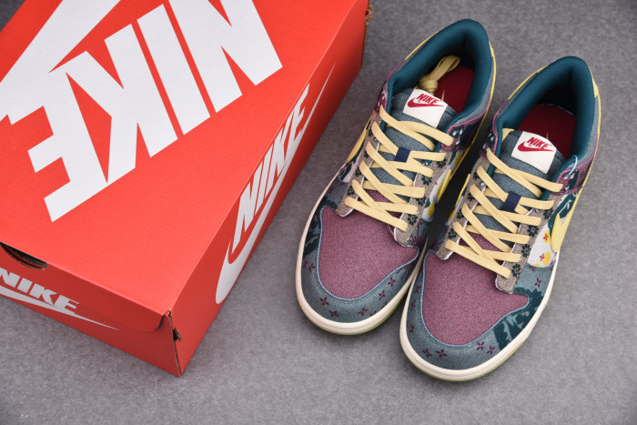 NIKE DUNK LOW LEMON WASH MULTI-COLOR CZ9747-900