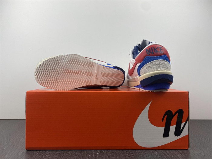 sacai x Nike Cortez 2022 White Red Blue DQ0581-100