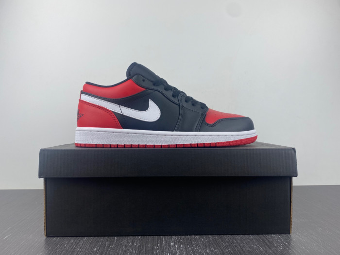 Air Jordan 1 Low "Bred Toe" 553558-066