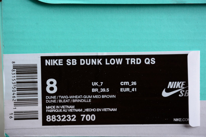 Nike SB Dunk Low Wheat - 883232-700