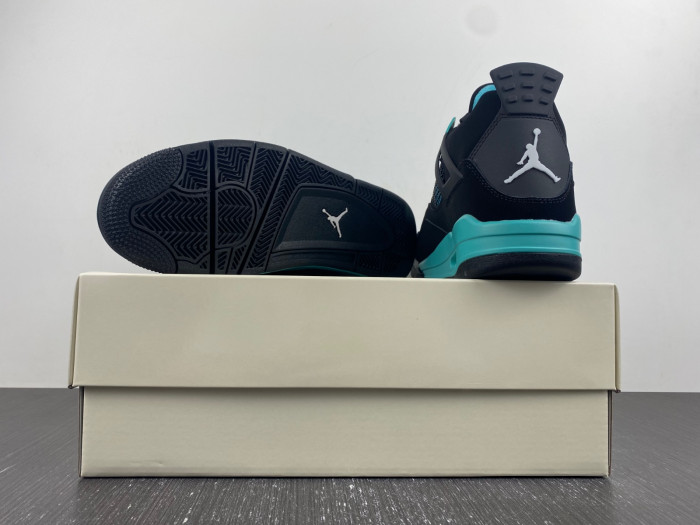 Air Jordan 4 Black T*f*ny Green BQ7669-132