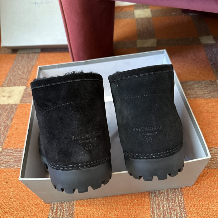 Ba1en*iaga Brown Alaska Fur Bootie
