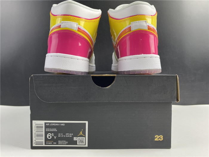 Air Jordan 1 Mid GS "Edge Glow" - CV4611 100