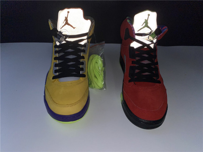 AIR JORDAN 5 SOLAR ORANGE WHAT THE CZ5725-700