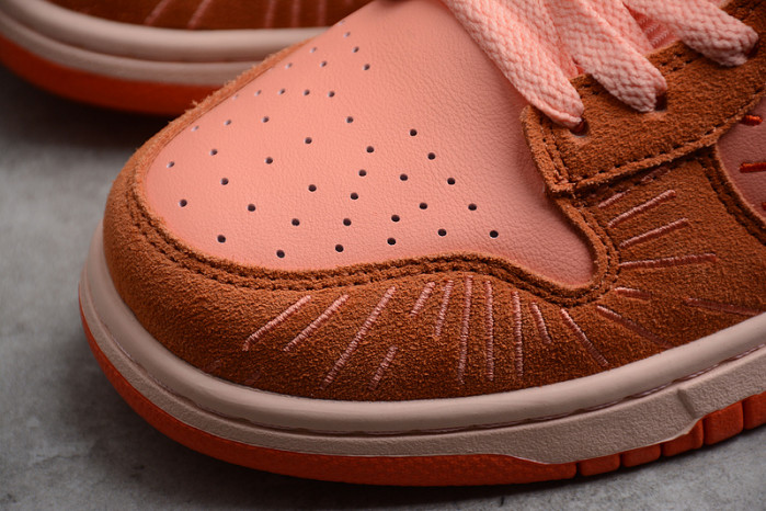 Nike Dunk Low NH  "Orange-Crimson" - DO6723-800