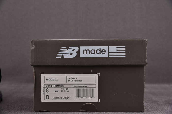 NEW BALANCE 992 BLACK GREY - M992BL