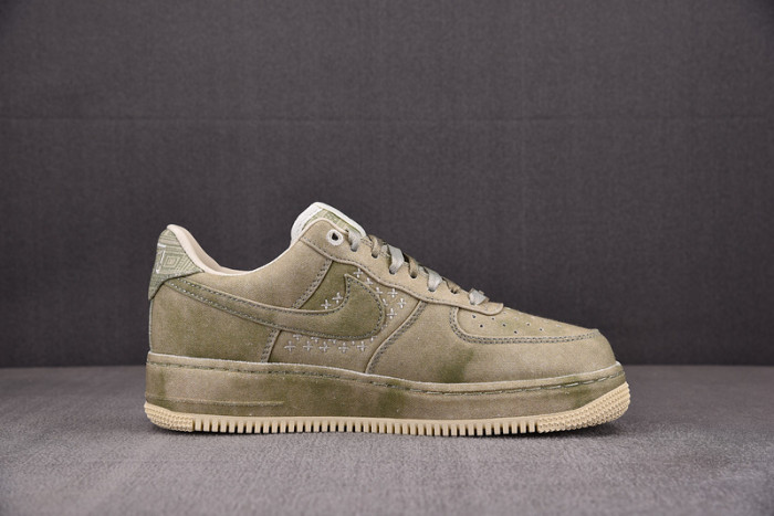 NIKE AIR FORCE 1 LOW NAI-KE OLIVE CANVAS DV4246-333