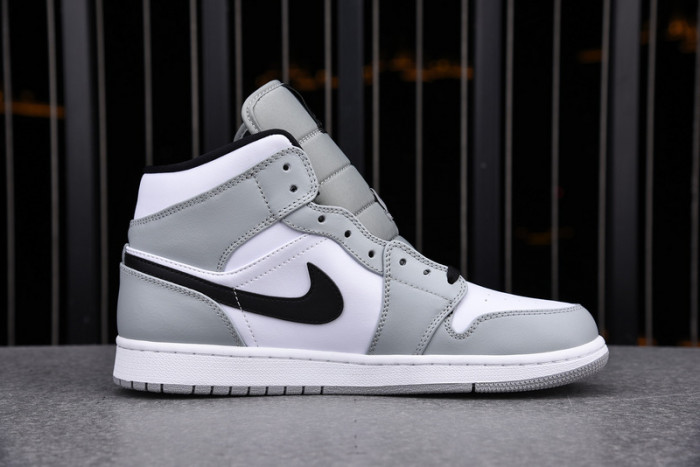 AIR Jordan 1 Mid Light Smoke Grey - 554724-092