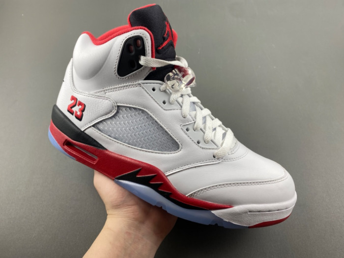 Air Jordan 5 Fire Red Black Tongue 2025 HQ7978-101