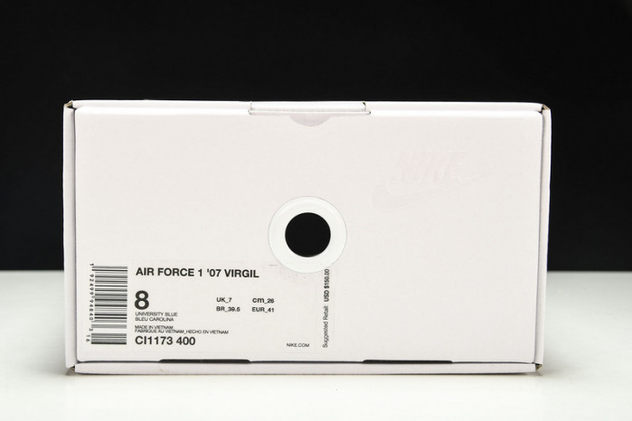 NIKE AIR FORCE 1 LOW OW MCA UNIVERSITY BLUE CI1173-400