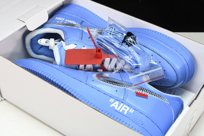 NIKE AIR FORCE 1 LOW OW MCA UNIVERSITY BLUE CI1173-400