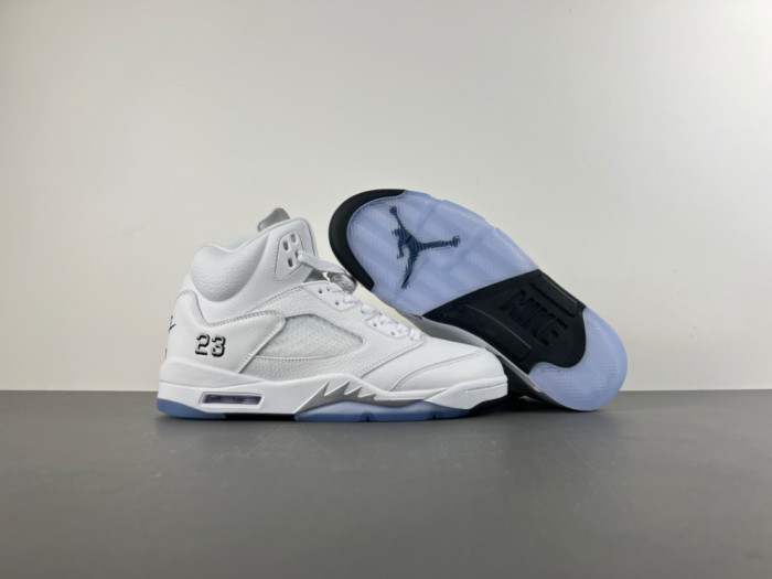 Air Jordan 5 White Metallic 2026 HQ7978-103
