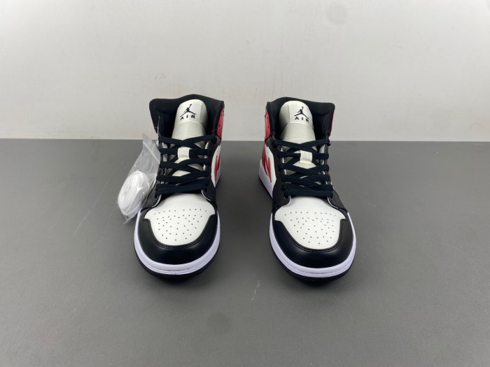 AIR JORDAN 1 MID WOMENS BLACK TOE BQ6472-160