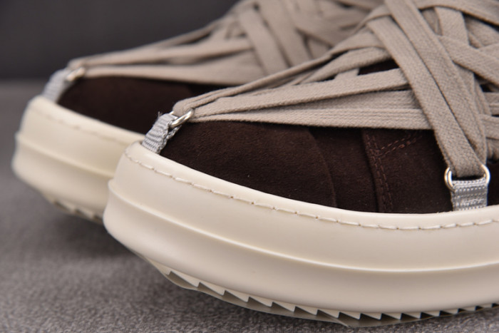 RICK 0WENS SNEAKERS(BROWN RED)