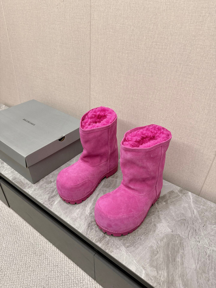 Ba1en*iaga Alaska Faux-Fur Low Boots