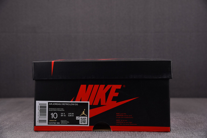 Air Jordan 1 Low OG “Black Toe” CZ0790-106