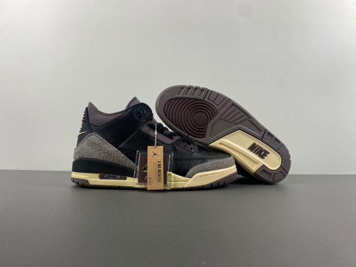 A MA MANIERE X AIR JORDAN 3  "BLACK" FZ4811-001