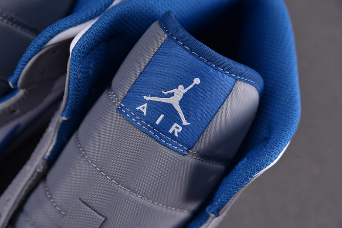 AIR Jordan 1 Mid True Blue Cement (GS) - DQ8423-014